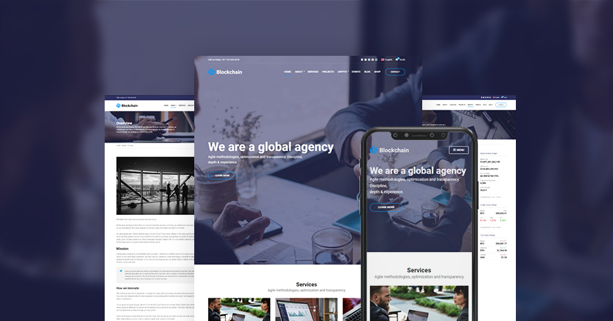 The new Blockchain, our Cryptocurrency WordPress theme, is now live. WordPress template
