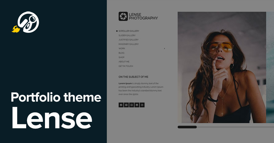 Make your photos pop with our WordPress portfolio theme Lense WordPress template