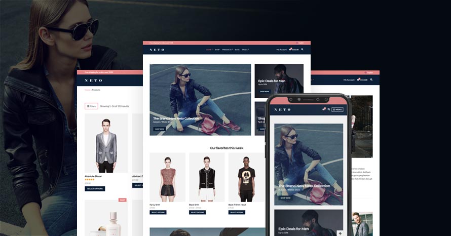 The new Neto is the perfect WooCommerce compatible theme WordPress template