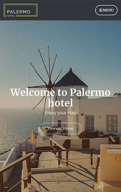 Mobile screenshot of Palermo WordPress theme