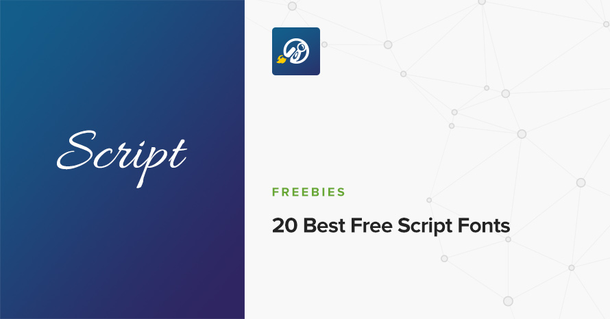 20 Best Free Script Fonts WordPress template