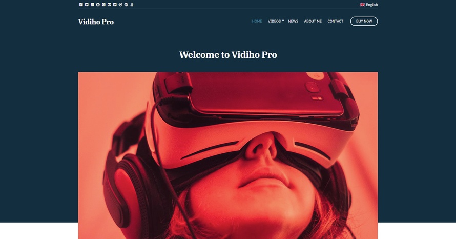Vidiho Pro 1.0.3 is available now WordPress template