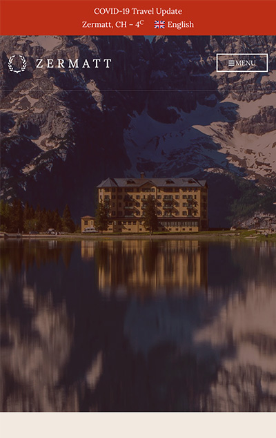 Mobile screenshot of Zermatt WordPress theme