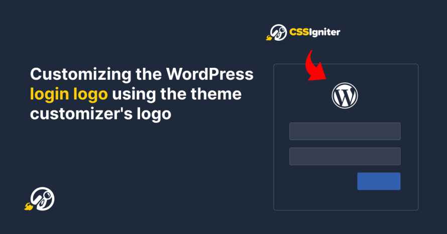 Customizing the WordPress Login Logo Using the Theme Customizer’s Logo WordPress template
